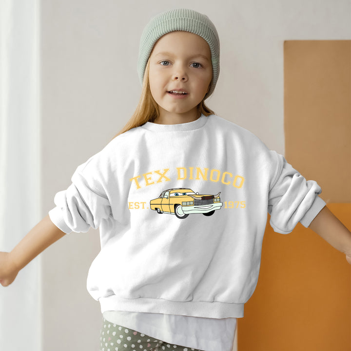 Personalized Disney Cars Tex Dinoco Kids Sweatshirt wokigi