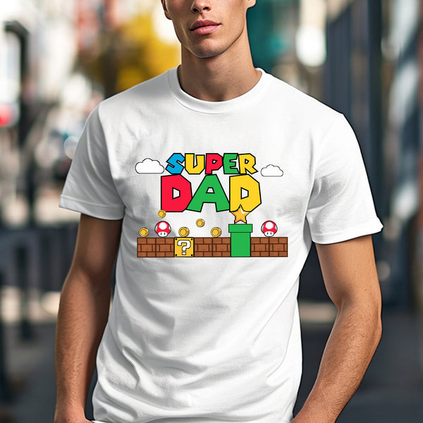 Super Mario Custom Name Adult T-shirt wokigi