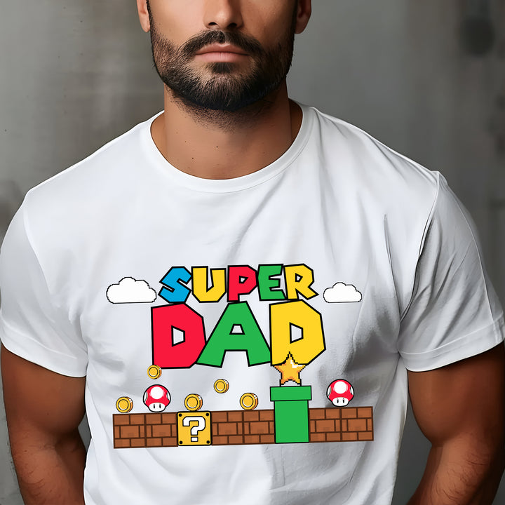 Super Mario Custom Name Adult T-shirt wokigi