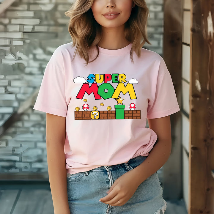 Super Mario Custom Name Adult T-shirt wokigi